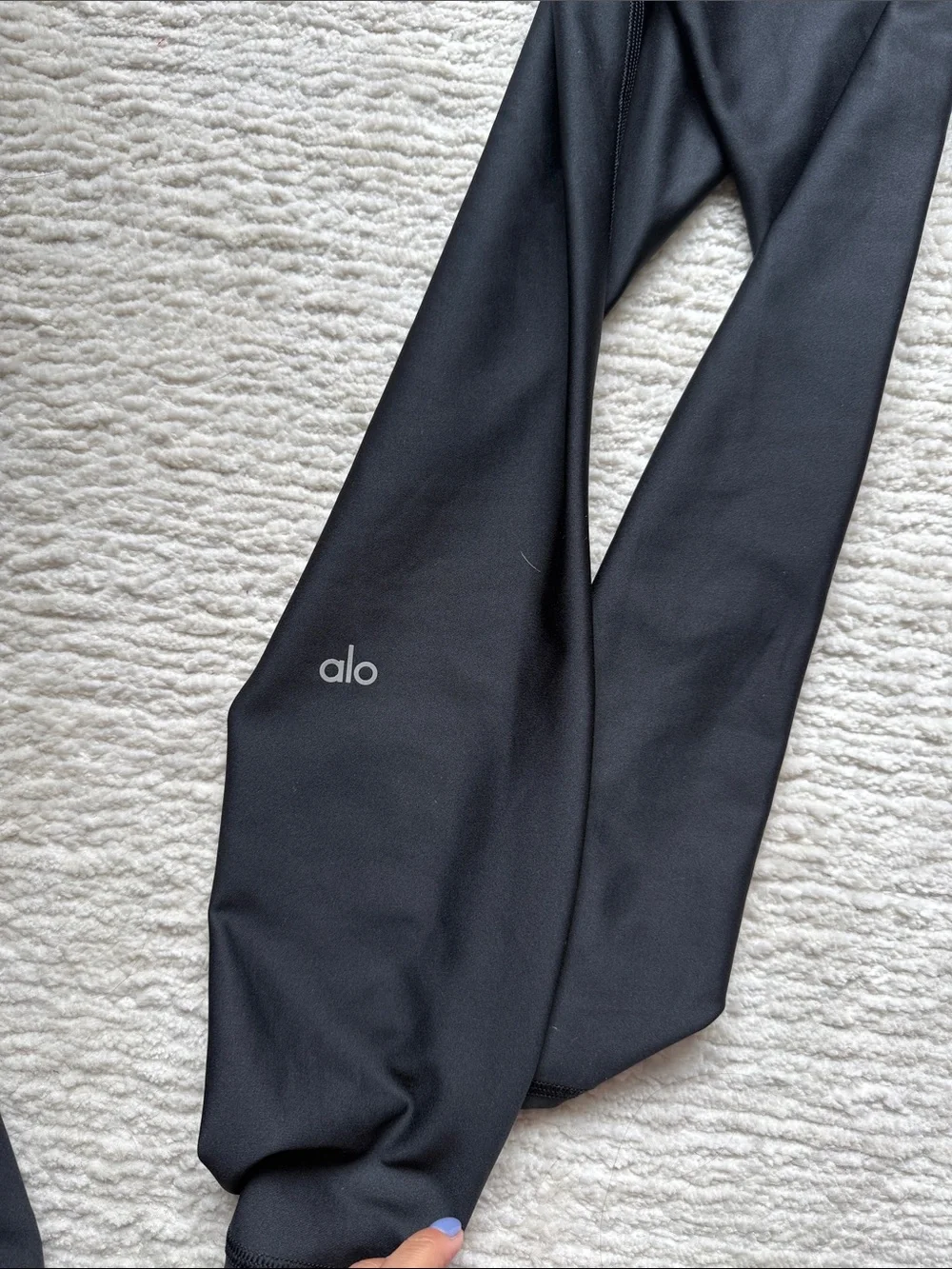 ALO Yoga Black Performance 7/8 HIGH WAIST AIRLIFT LEGGINGS plus Biker Short
